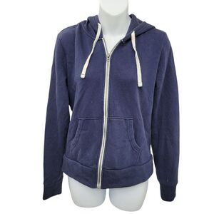 2/$20 George Navy Blue Zipper Up Hoodie Jacket Size: XS